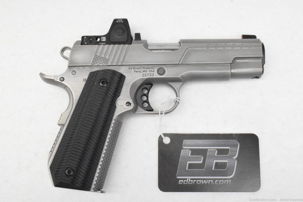 NEW IN BOX - ED BROWN FX2 45ACP STAINLESS W/ TRIJICON RMR CC - GREAT CCW-img-1