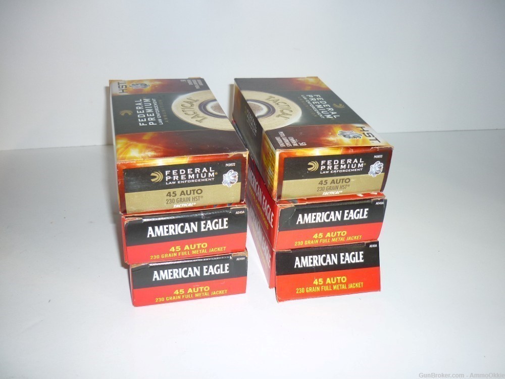 150rd - FEDERAL COMBO - HST and FMJ - 45 ACP - American Eagle 230gr - 1911-img-15