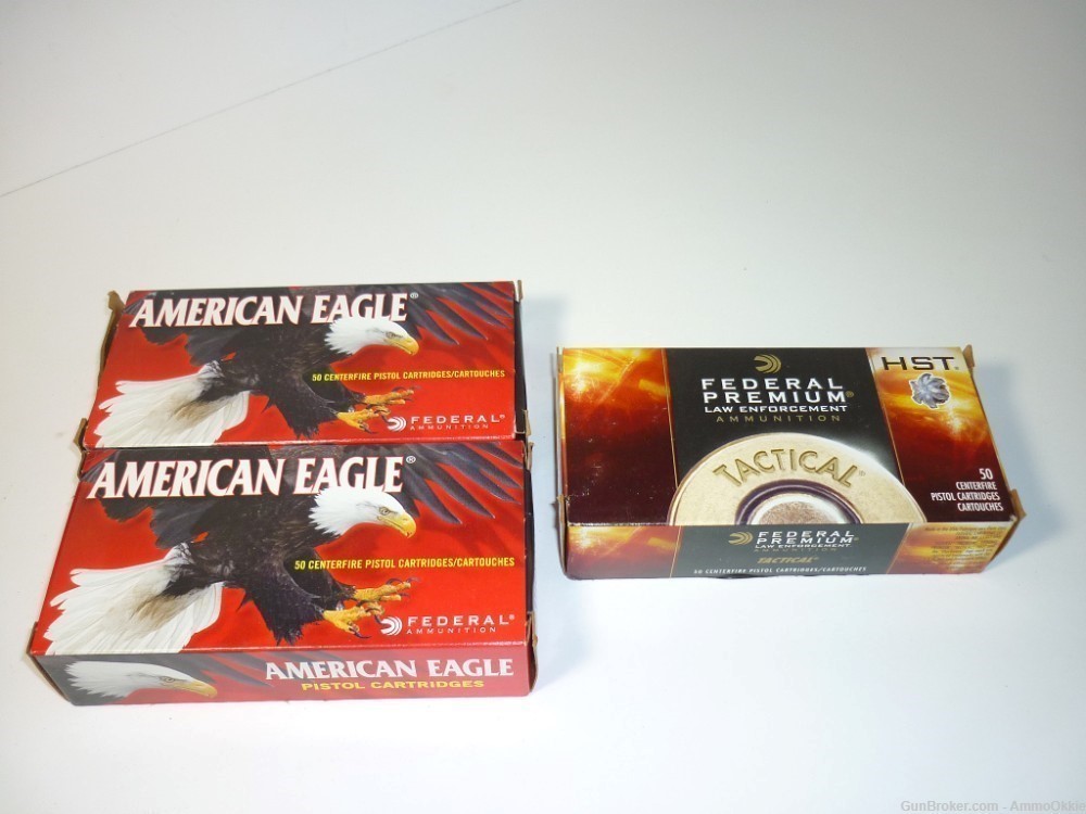 150rd - FEDERAL COMBO - HST and FMJ - 45 ACP - American Eagle 230gr - 1911-img-2