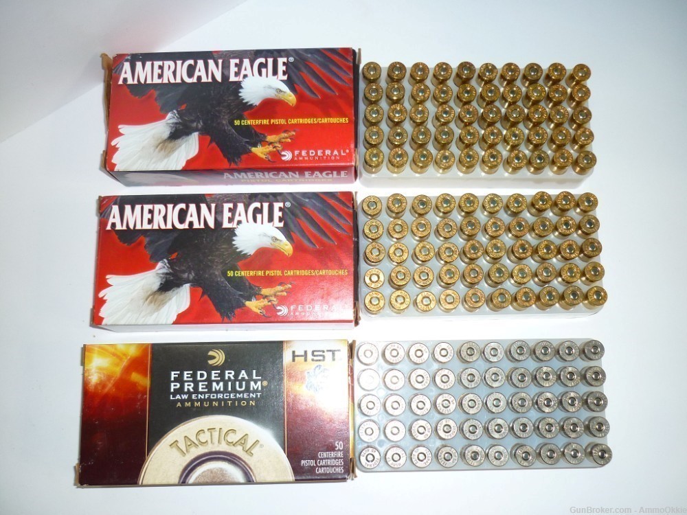 150rd - FEDERAL COMBO - HST and FMJ - 45 ACP - American Eagle 230gr - 1911-img-0