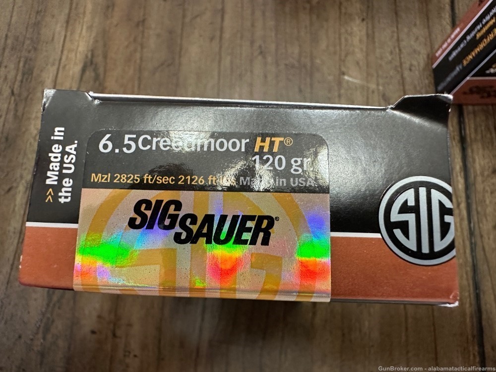 Sig Sauer 6.5 Creedmoor 120 Grain Elite Match Grade HT Rifle 160 Rounds-img-3