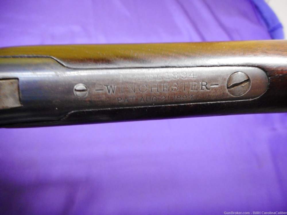 WINCHESTER 94 SPECIAL ORDER 25-35 CAL 20" BARREL MADE 1899 'VERY NICE"-img-17