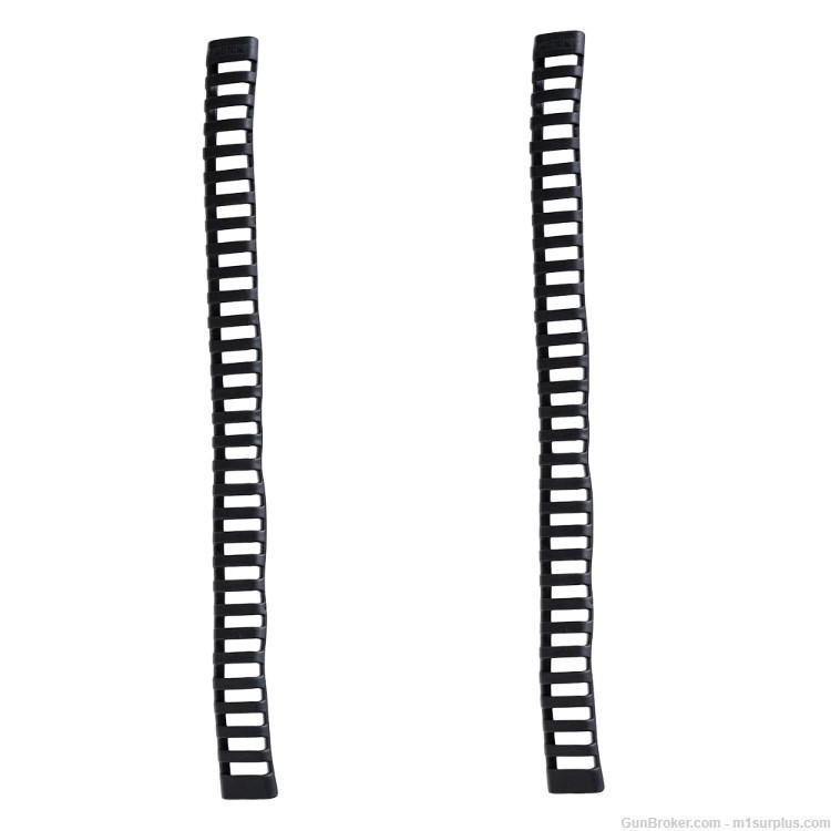 Pack of 2 VISM Rubber Protective Ladder Picatinny Rail Guards for AR15 M4-img-1