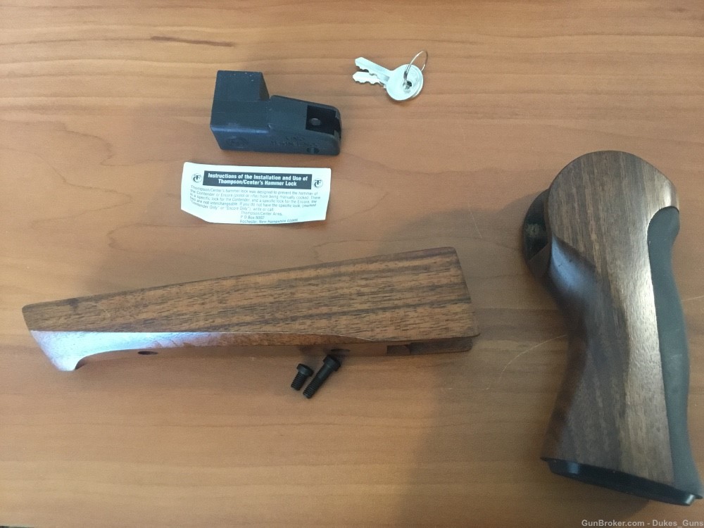 Thompson Center G2 walnut pistol grip set. Factory new!!-img-0