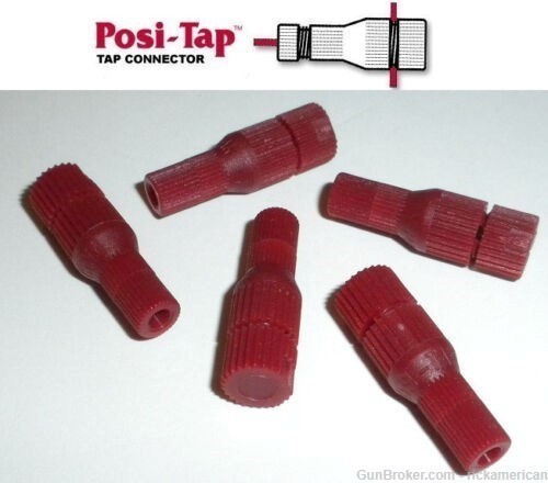 Posi-Tap 20-22 AWG MINI Wire TAP RED QUICK Reusable 5PK  PTA2022MINIX5-img-0