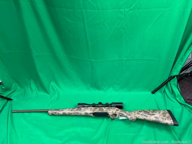 Mossberg Patriot .243 WIN Caliber Camo Color with Stryka Scope-img-0