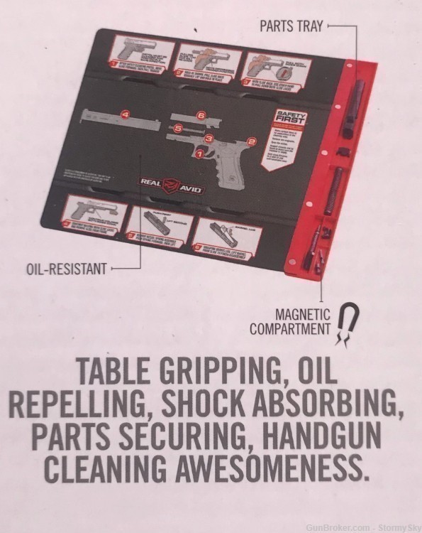 Real Avid Glock Cleaning Kit Gun Boss, 4-in-1 Tool, Smart Mat & Field Guide-img-2