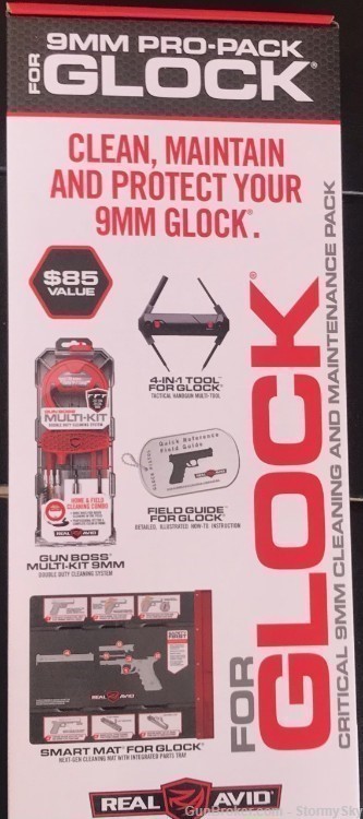 Real Avid Glock Cleaning Kit Gun Boss, 4-in-1 Tool, Smart Mat & Field Guide-img-0