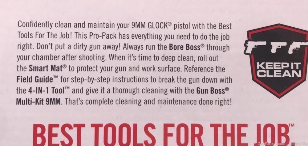 Real Avid Glock Cleaning Kit Gun Boss, 4-in-1 Tool, Smart Mat & Field Guide-img-6