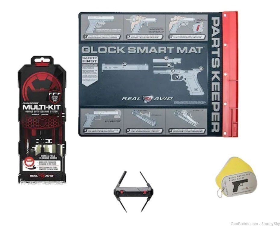 Real Avid Glock Cleaning Kit Gun Boss, 4-in-1 Tool, Smart Mat & Field Guide-img-5
