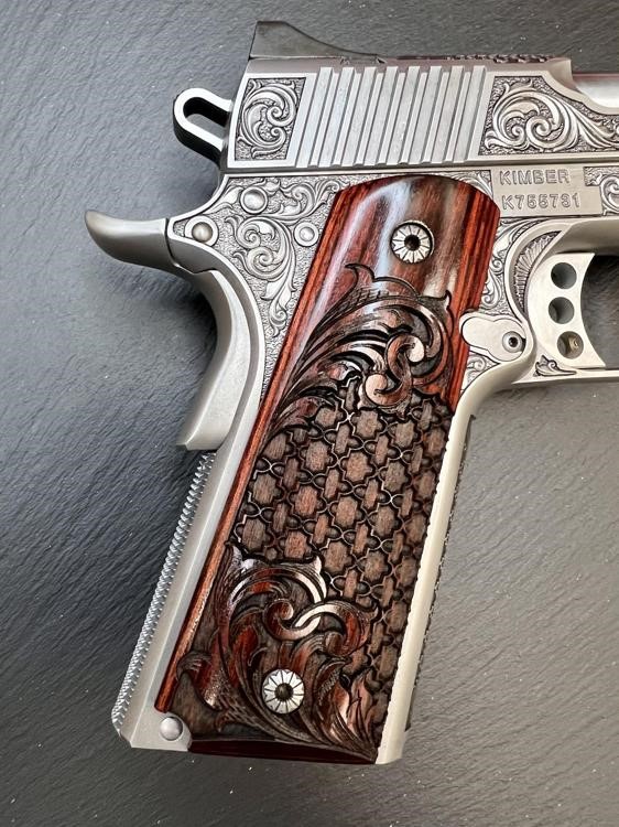 Kimber 1911 Custom Engraved Royal Chateau AAA by Altamont .45ACP-img-13