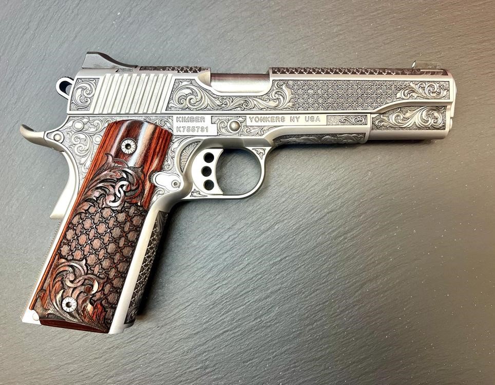 Kimber 1911 Custom Engraved Royal Chateau AAA by Altamont .45ACP-img-15