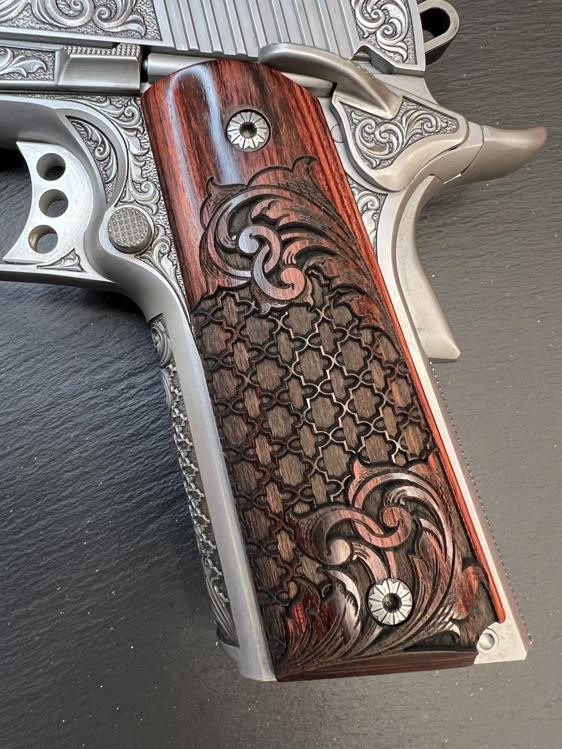 Kimber 1911 Custom Engraved Royal Chateau AAA by Altamont .45ACP-img-5