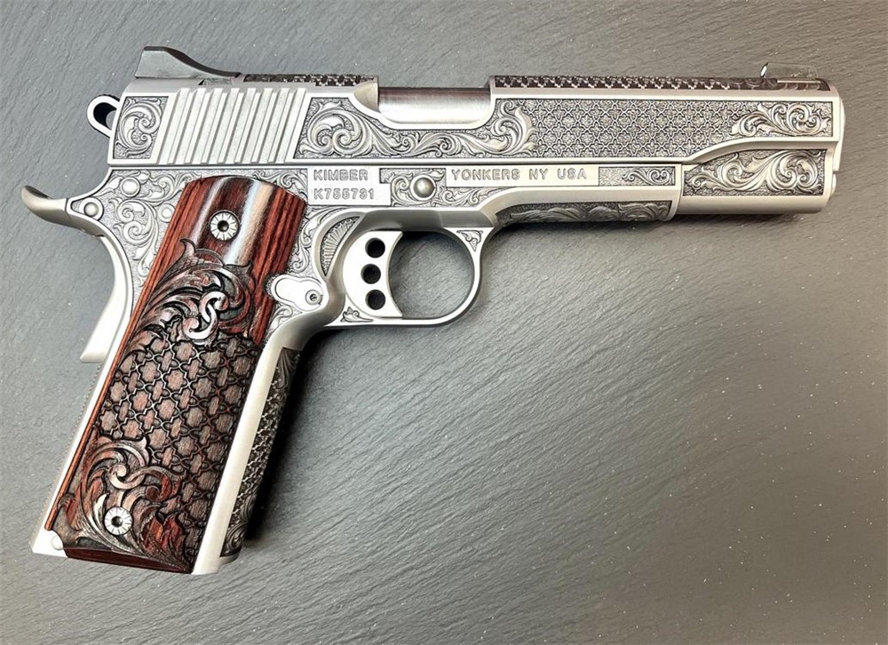 Kimber 1911 Custom Engraved Royal Chateau AAA by Altamont .45ACP-img-11