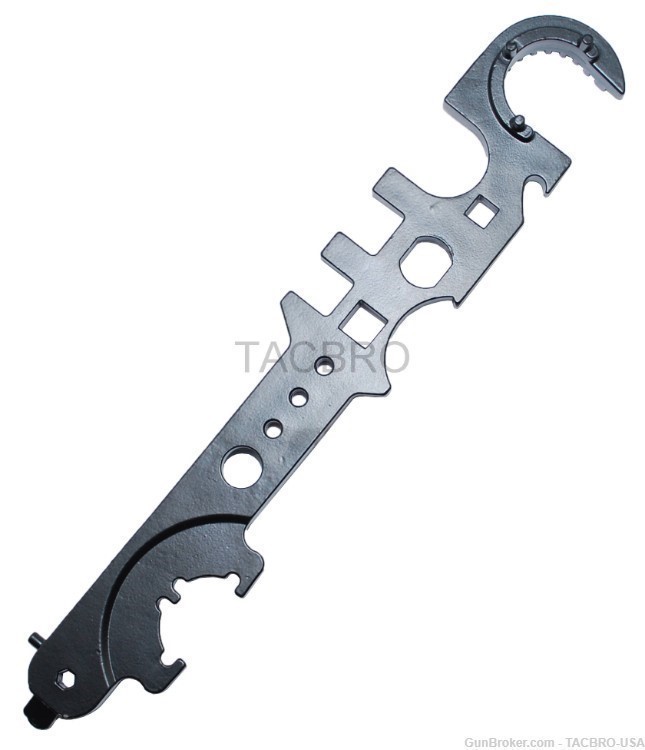 TACBRO AR15 ALL IN ONE MULTI COMBO WRENCH TOOL FOR ALL TYPE BARREL NUT-img-0