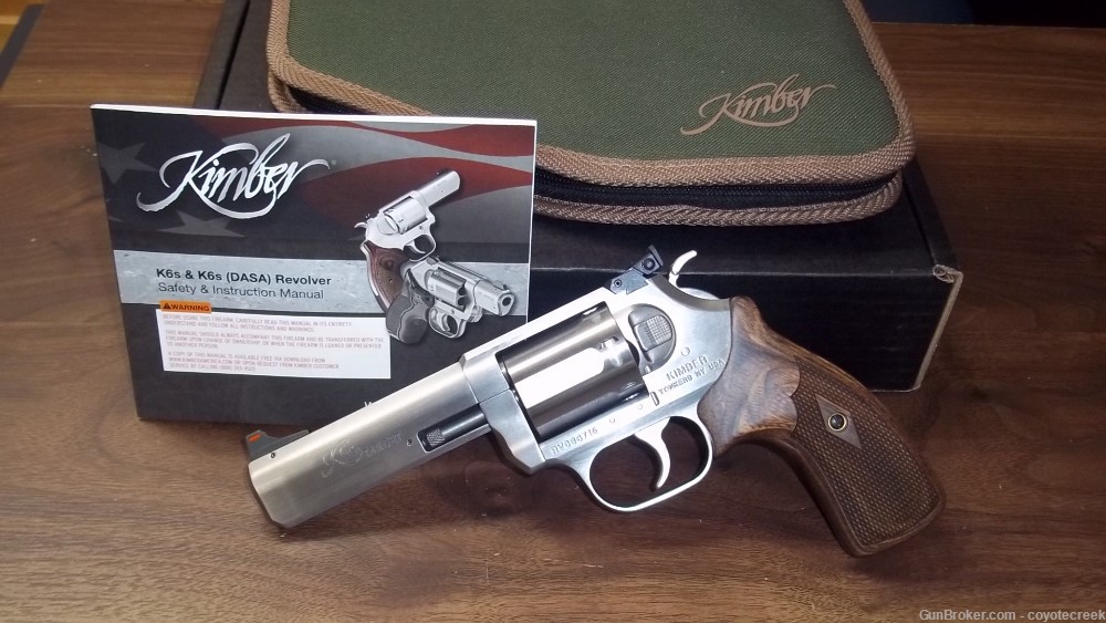KIMBER K6S DASA Target 357 Mag 4" 6rd Revolver - Stainless 899.99-img-0