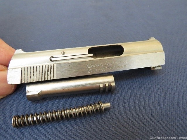 Bauer .25 cal Pistol Slide with Extractor + Barrel & Recoil Assembly-img-3