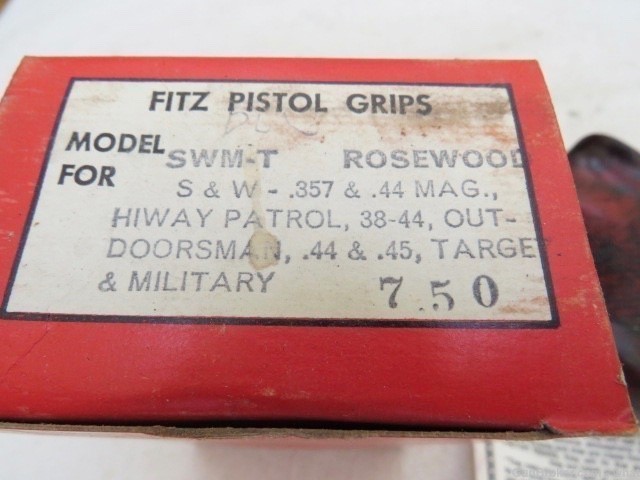 Vintage NOS Fitz Pistol Grips & Grip Screw S&W Highway Patrolman .357 .44-img-2