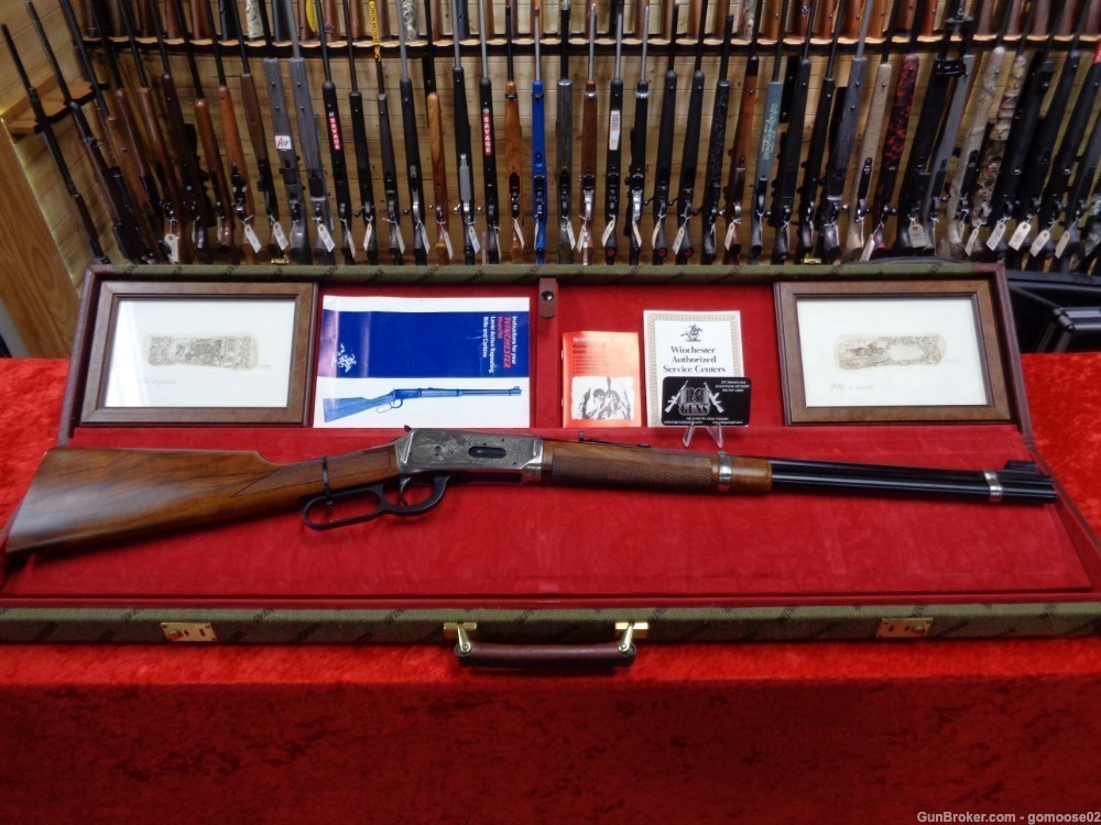 1982 Winchester 94 Engraved 30-30 Western Artist LTD EDITION Case WE TRADE-img-0