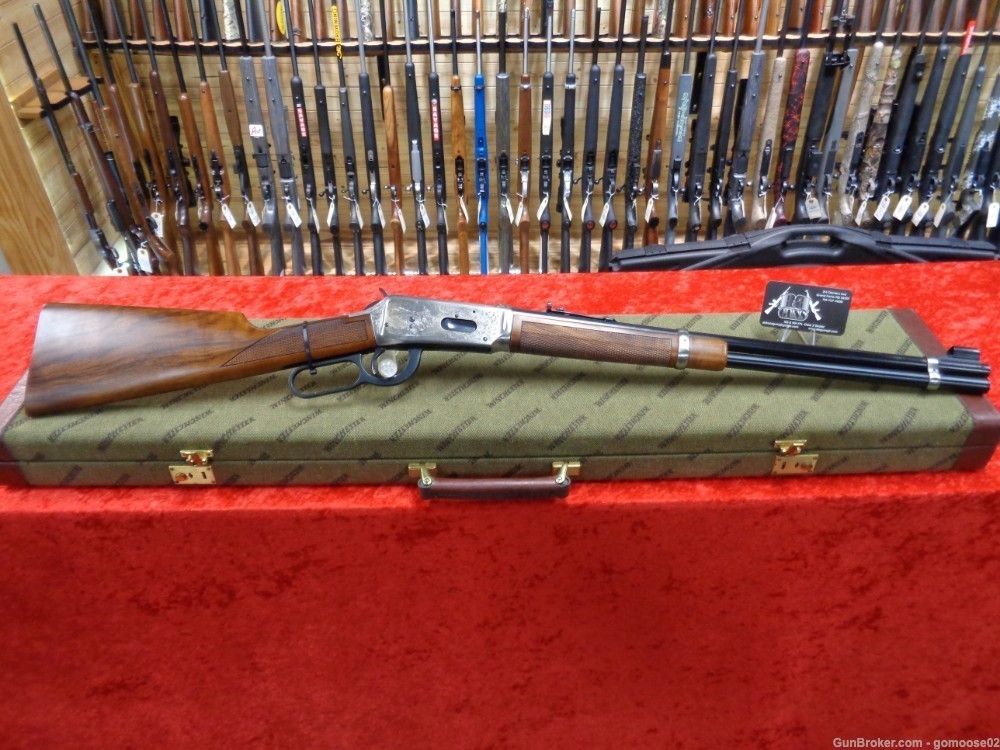 1982 Winchester 94 Engraved 30-30 Western Artist LTD EDITION Case WE TRADE-img-2