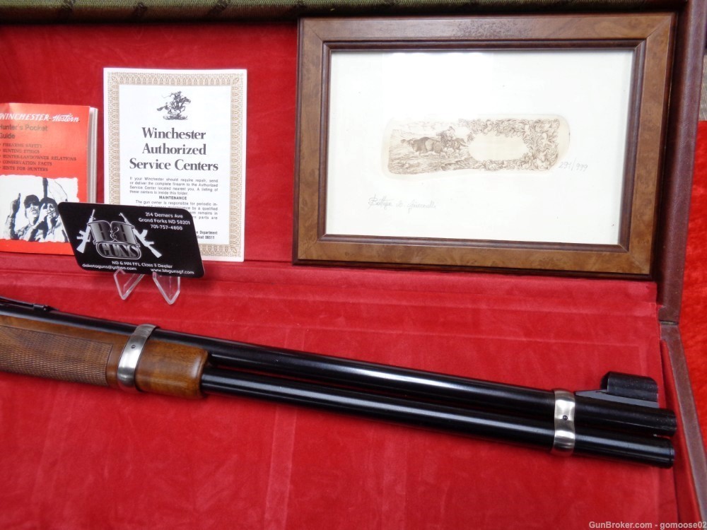 1982 Winchester 94 Engraved 30-30 Western Artist LTD EDITION Case WE TRADE-img-7