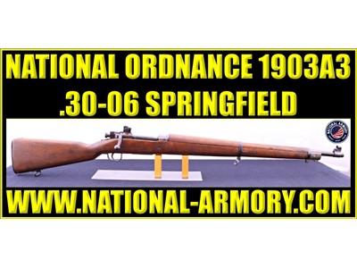 1943 NATIONAL ORDNANCE 1903A3 30-06 SPRG 24” BARREL FLAMING BOMB STAMP