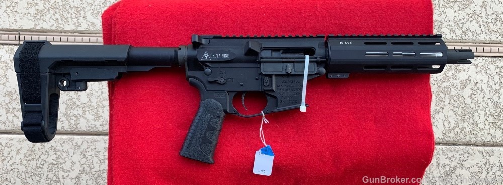 NIB Young Manufacturing Delta-9, 7.5" bbl, 9mm AR pistol-img-0
