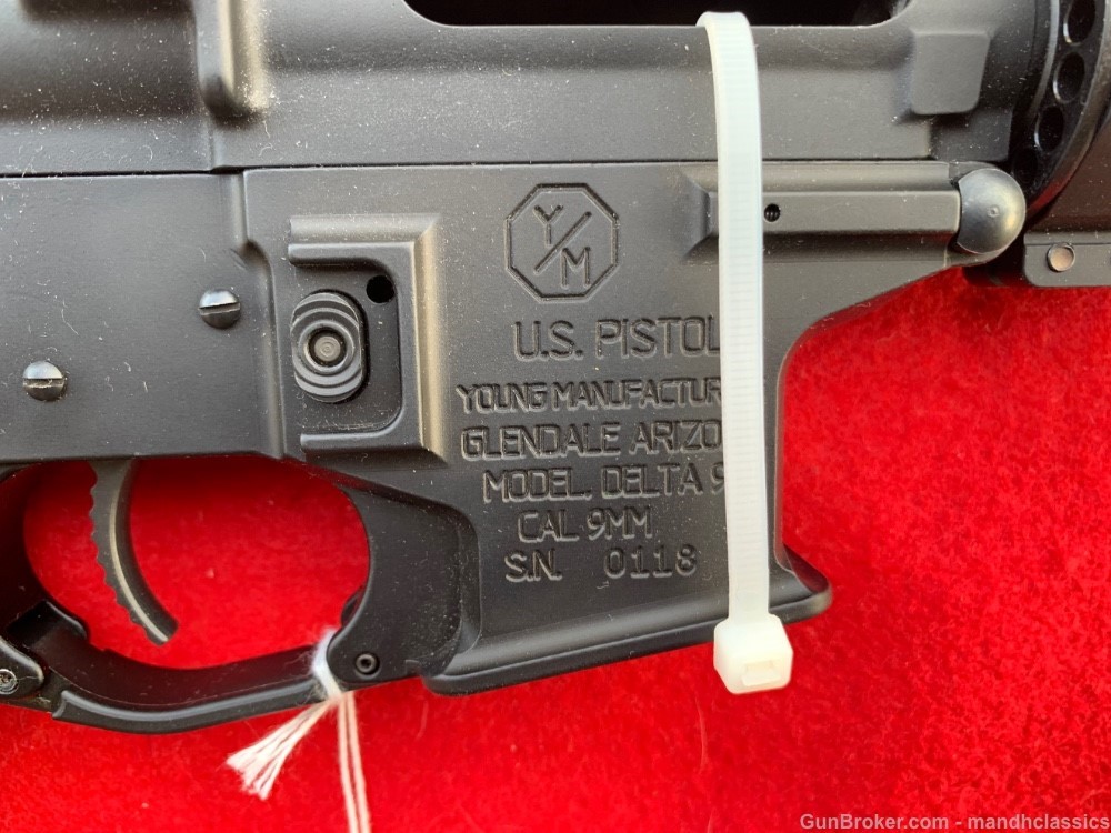 NIB Young Manufacturing Delta-9, 7.5" bbl, 9mm AR pistol-img-3