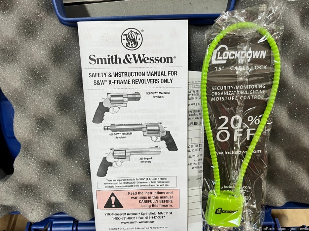 Smith & Wesson 460XVR 460 XVR S&W Magnum 460S&W Mag 163460 SS 8" Layaway-img-19