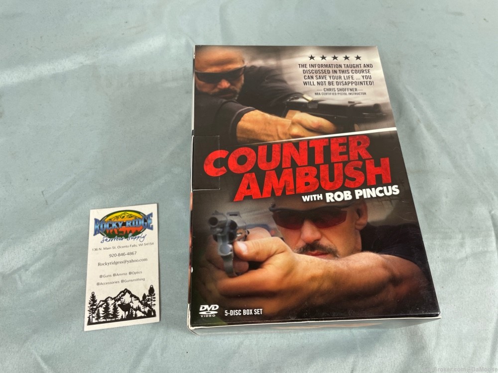 Counter Ambush 5-Disc Rob Pincus DVD Defensive Combat Training Set -img-0