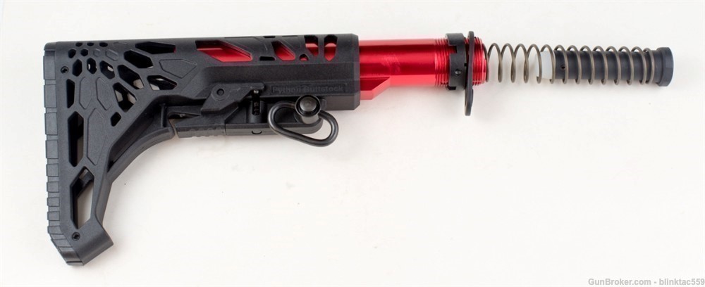AR Stock with buffer Tube Kit Mil-Spec Red 6 Postion-img-1