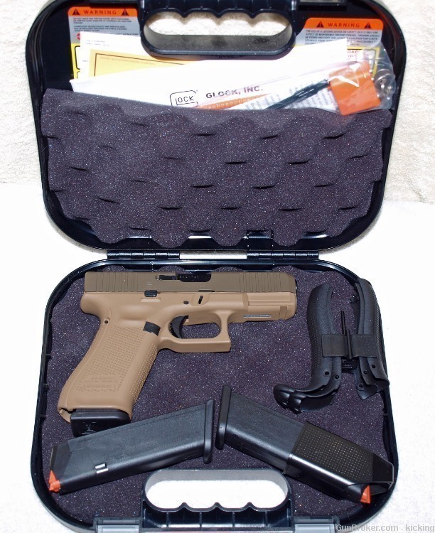 Glock Model 45, Dark Earth Cerakote, 9MM Davidson's Special Edition Pistol -img-0