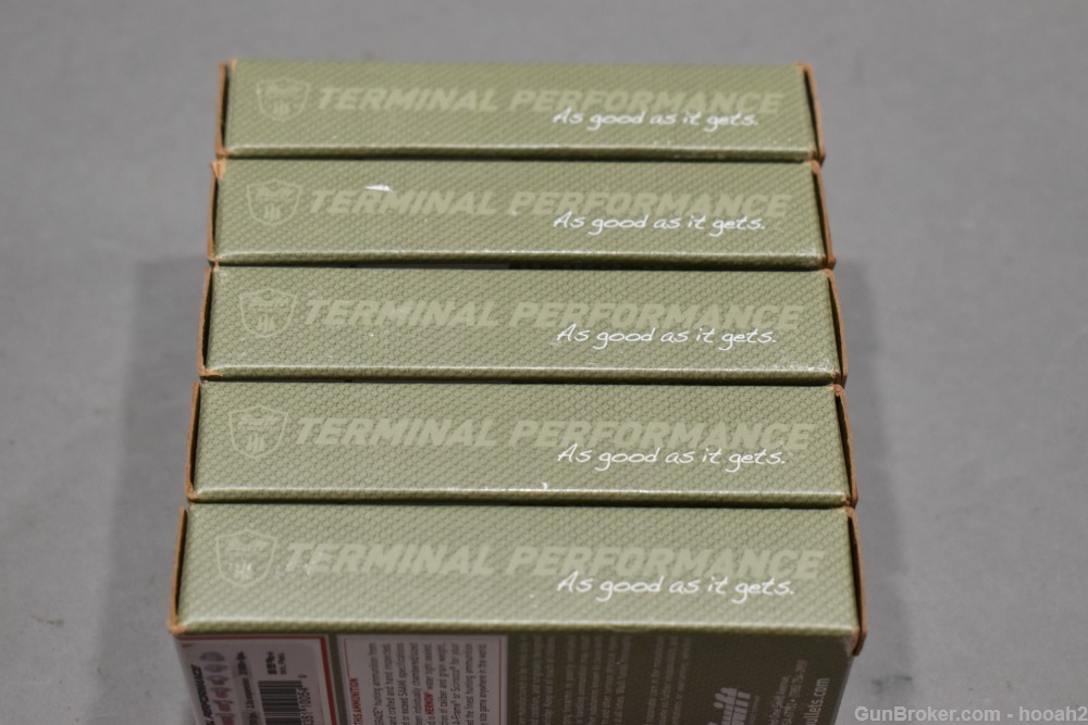 5 Boxes 100 Rds Swift 223 Remington 62 G Scirocco Bonded Hunting Ammunition-img-1