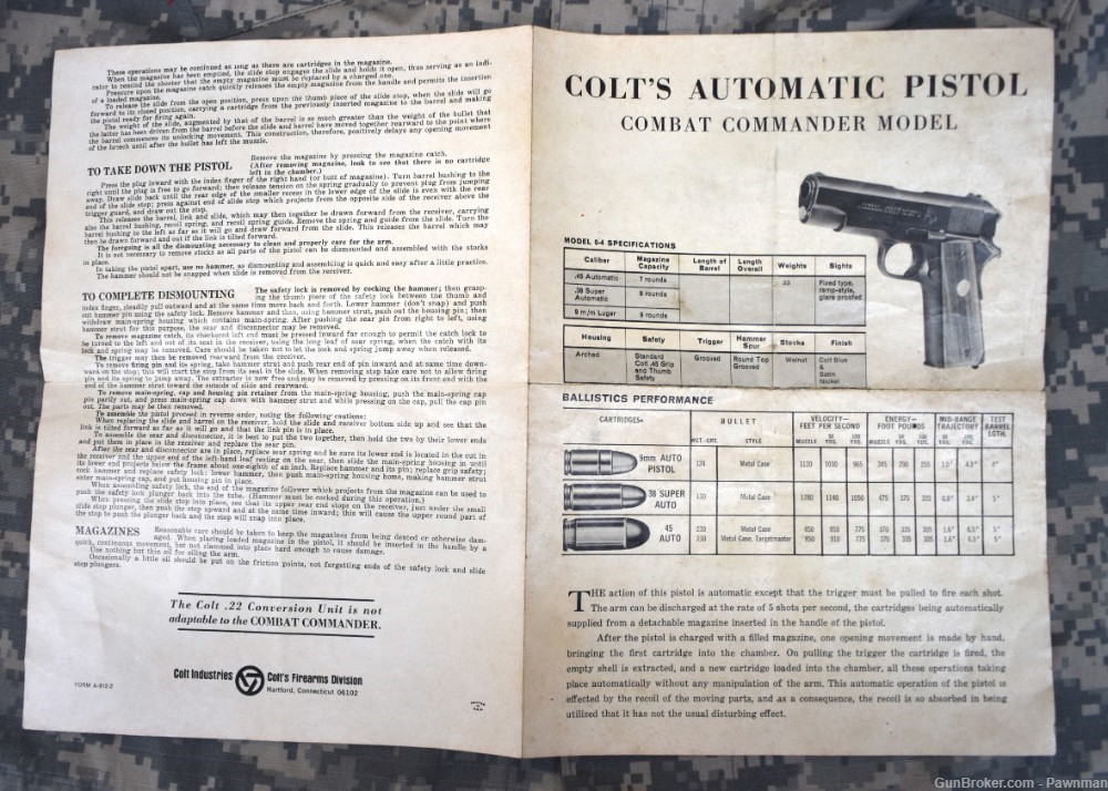 Colt Lightweight Commander in 38 Super made 1972 w/box-img-18