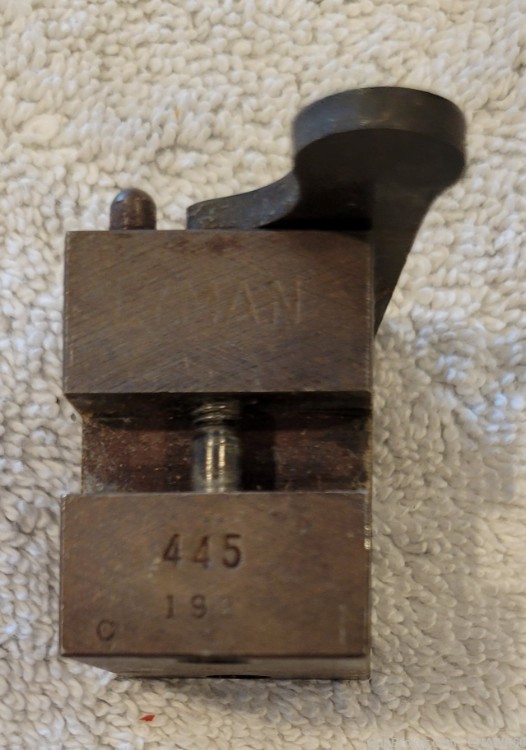 Vintage Lyman Bullet Mold # 445 .45 RB-img-1