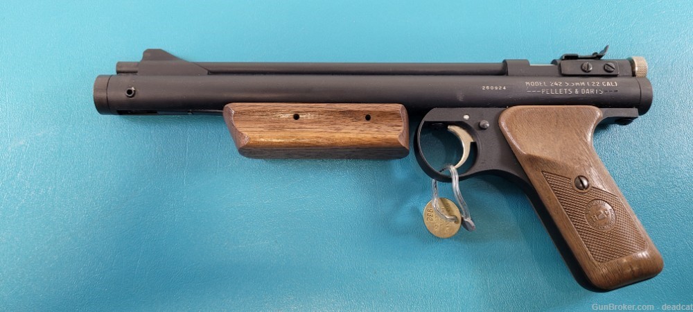 Rare Benjamin Air Pistol Gun Model 242 Pellet /Dart .22 + Provenance-img-6