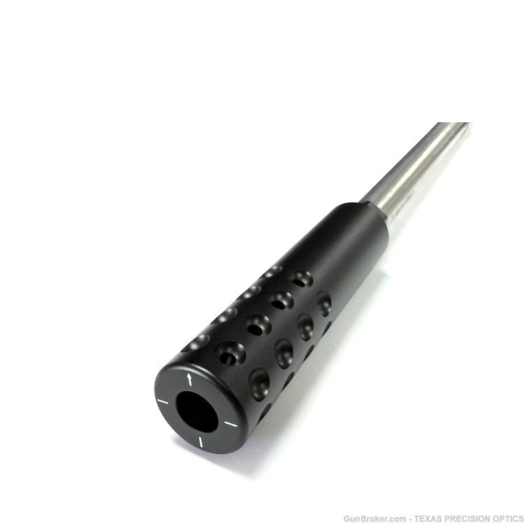 1/2x28 thread 5.5 inch extra long muzzle brake  for .22LR/223/556 w/washer-img-1