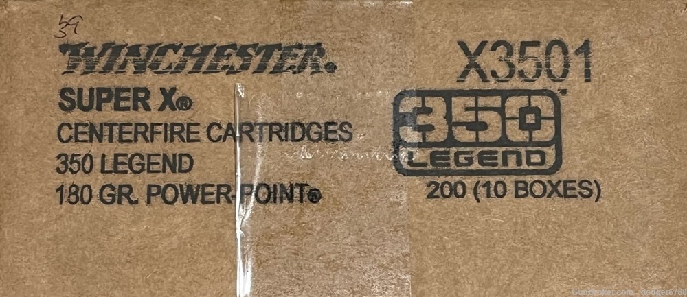 350 LEGEND Winchester SUPER-X 180GR Power Point X3501 200 Rounds -img-0