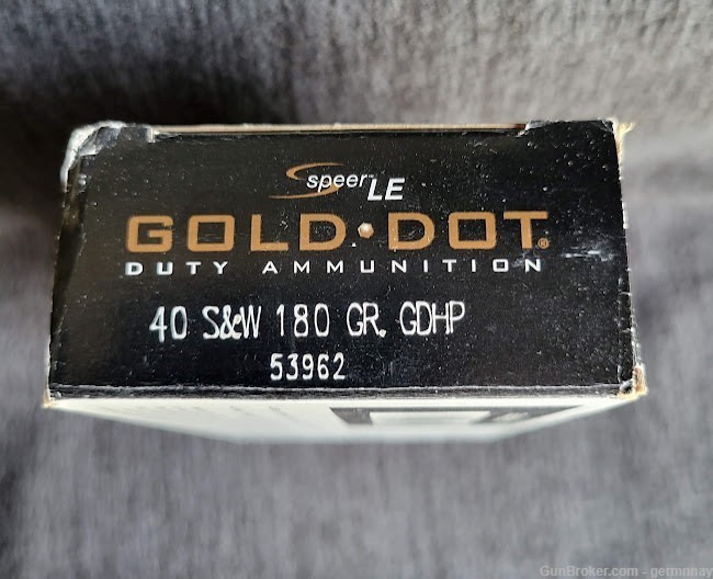 Speer Gold Dot Duty ammo 40 S&W 180gr 50 rd box-img-0