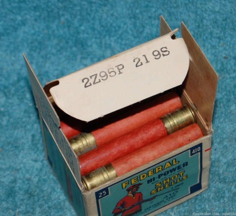 Vintage Full Box of Federal Hi-Power 410 Trap Shooter Red Sweater 3"-img-6