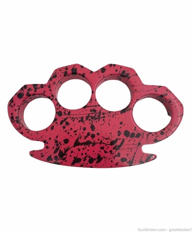 Brass Knuckles Camo Paint Splatter PINK AND BLACK FREE SHIPPING!!-img-0