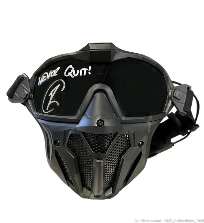 Robert O'Neill Navy Seal Team Six Signed Autographed Tactical Mask PSA COA-img-0
