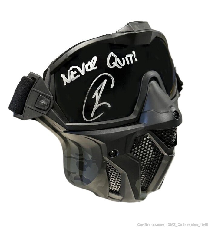 Robert O'Neill Navy Seal Team Six Signed Autographed Tactical Mask PSA COA-img-1