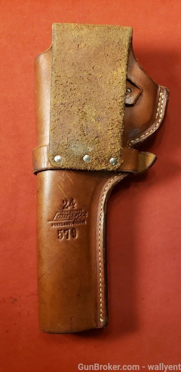 Lawrence 24 Leather Holster 579 RH Revolver Quality Made Portland Oregon -img-2
