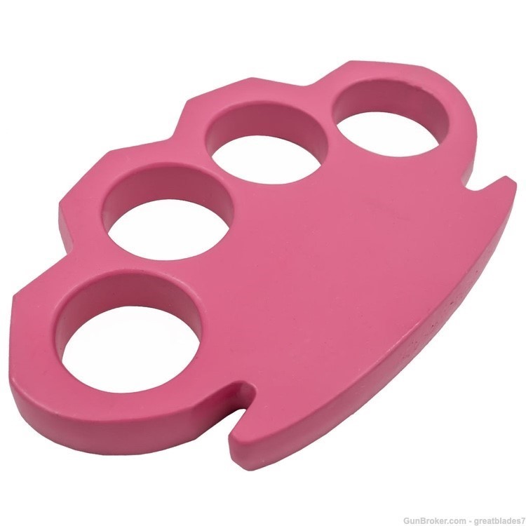Brass Knuckles Pink Solid Steel FREE SHIPPING!!-img-1