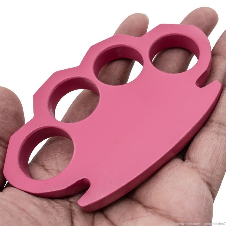 Brass Knuckles Pink Solid Steel FREE SHIPPING!!-img-2