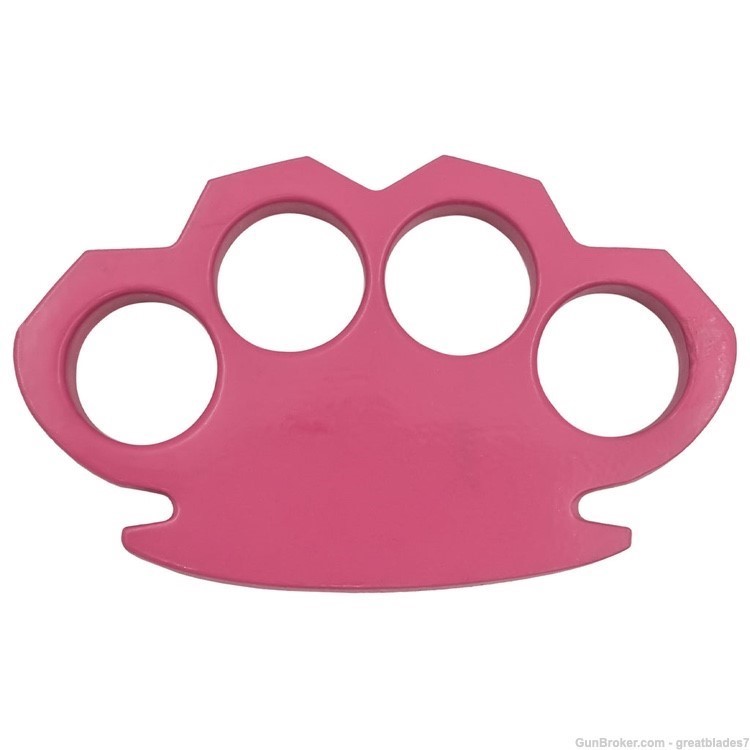 Brass Knuckles Pink Solid Steel FREE SHIPPING!!-img-0