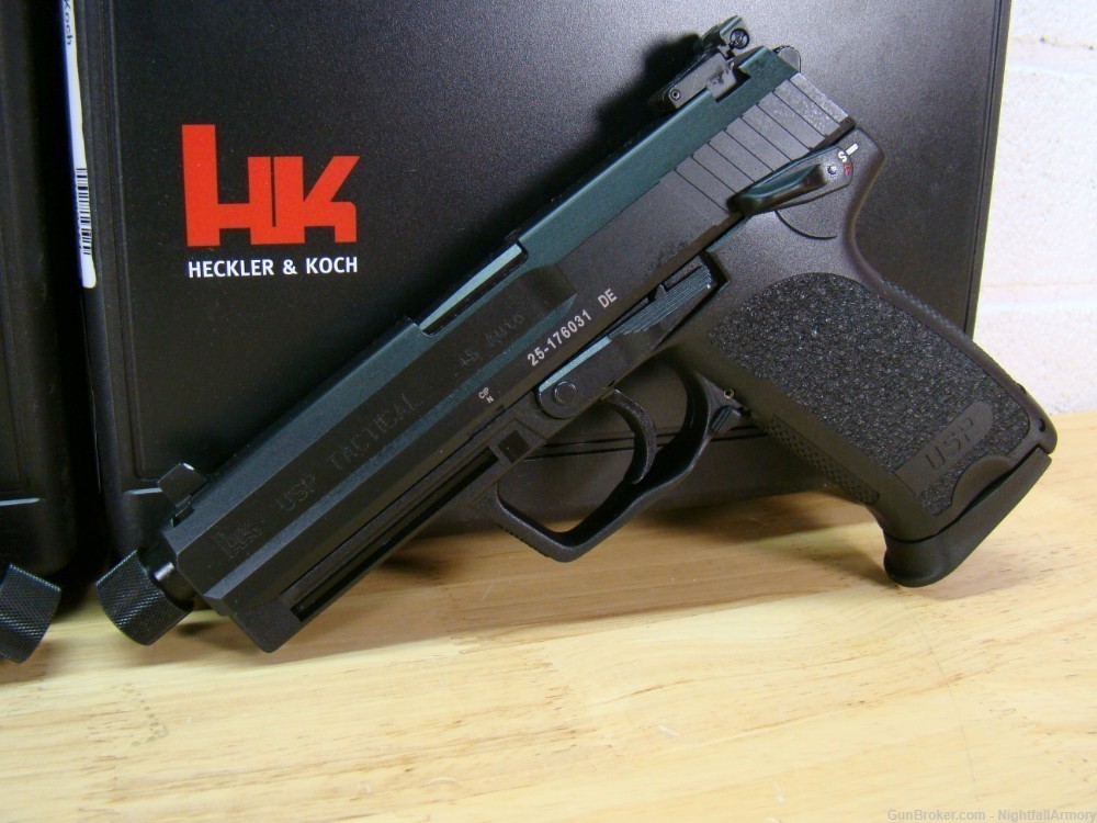 Pair of HK USP-45 Tactical V1 .45ACP Pistols, H&K consec serial #'s USP 45-img-26