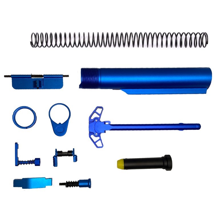 AR-15 Blue Splash Kit for Lower/Upper mil spec carbine buffer tube kits-img-0