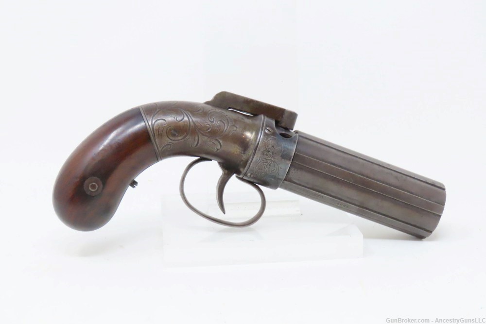 ALLEN & THURBER PEPPERBOX Revolver WORCHESTER MASS 49ers Gold Rush  Antique-img-12